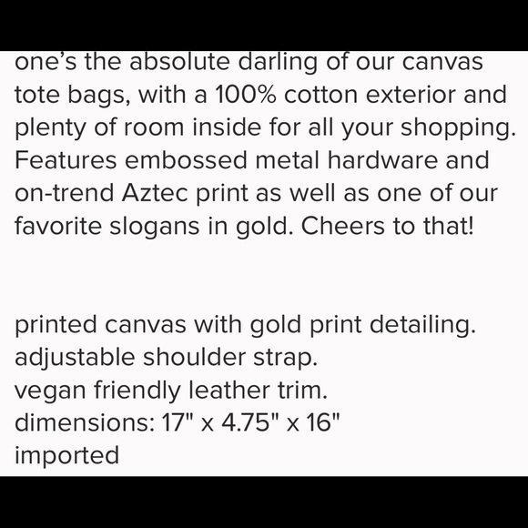 ✨ “HOST PICK Cheers Darling” ✨New Tote Bag - Picture 4 of 4